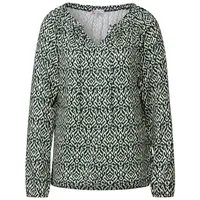 STREET ONE Bedrucktes Raglan Shirt Grün | Gr.: 40