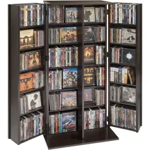 Vevor DVD-Schrank 61 x 36,8 x 127 cm Schwarz
