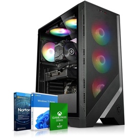 Kiebel Gaming PC Viper V AMD Ryzen 5 5600G, 16GB DDR4, AMD Vega Grafik, 1TB SSD, WLAN, Windows 11,