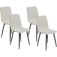 Hela Stuhl Leipzig, beige Microfaser B/H/T: ca. 44x92x54 cm