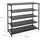 Relaxdays Schuhregal 76 x 7 x 31 cm 4 Vliesebenen schwarz/braun