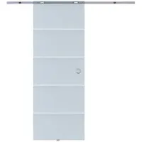 Homcom Schiebetür Zimmertür teilsatiniert 775 x 2050 mm