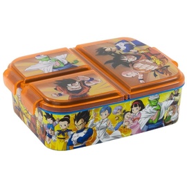 Stor Dragon Ball | Brotdose mit 3 Fächern für Kinder - Kinder-Lunchbox - Snackbox - Dekorierte Lunchbox,