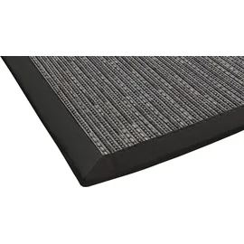 DEKOWE Teppich DEKOWE "Naturino Effekt", grau (anthrazit), B:80cm H:8mm L:250cm, Kunstfaser, Teppiche, Teppich, Flachgewebe, Sisal-Optik, mit Bordüre, In- und Outdoor geeignet