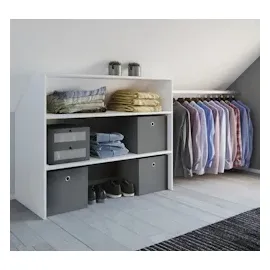 VCM Dacho Regal 90 x 50 x 100 cm Weiß