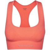 Icebreaker W Merino Seamless Active Bra Damen (Orange M - Skiunterwäsche