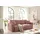 ed exciting design "Bullet", rot (coral), B:235cm H:88cm T:120cm, 95% Polyester, 5% Polyamide, Sofas, Schlafsofa, mit Bettkasten & 2 Zierkissen