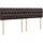 vidaXL Boxspringbett 180 x 200 cm Dunkelbraun