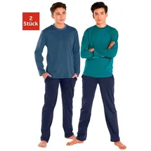 AUTHENTIC LE JOGGER Pyjama (4 tlg., 2 Stück) in Basicfarben bunt 122/128