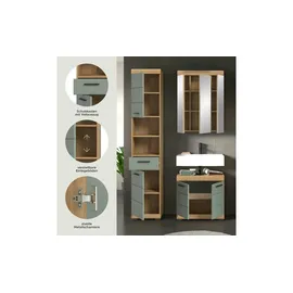 Möbel Kraft Badmöbel-Set SCHLOONSEE 3-tlg. Grün