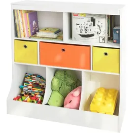 SoBuy Kinderregal KMB26 92 x 93 x 40 cm Holzwerkstoff weiß