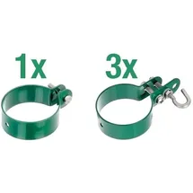 GAH Alberts Alberts Zaunanschluss-Set einseitige Anschluss Höhe 75 - 175cm Pfosten 6 cm