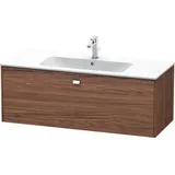 Duravit Waschtischunterschrank wandhängend „Brioso“ 122 × 44,2 × 47,9 cm, in Nussbaum Dunkel