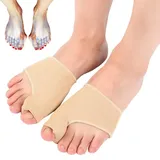 1 Paar Hallux Valgus Korrektur, Hallux Valgus Zehenspreizer Korrektur, Hallux Valgus Bandage, Elastische Hallux Valgus Bandage,Hallux Schiene Eingebauter Silikon-Stoßdämpfer