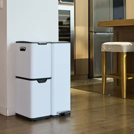 Kitchen Move Treteimer 60 l Weiß