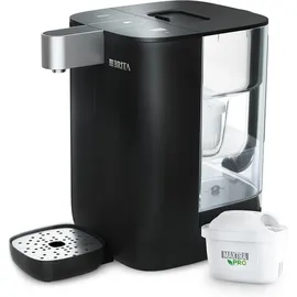 Brita Heißwasserspender Cube Wasserspender für zuhause (4L) schwarz – mit UV-C-Technologie, inkl. MAXTRA PRO Extra Kalkschutz Wasserfilterkartusche