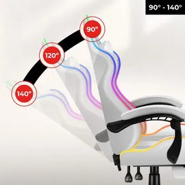 huzaro Force 4.7 RGB Gaming-Stuhl Weiß PC