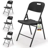 Sekey Campingstuhl 4er Set Schwarz