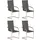 SonnenPartner Infinity Freischwinger Gartensessel 55 x 55 x 103 cm schwarz 4 St.