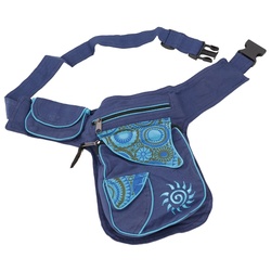 Guru-Shop Gürteltasche Stoff Sidebag & Gürteltasche, Goa Hüfttasche,.. blau 20 cm x 25 cm x 6 cm