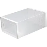 AOKWAWALIY Easy Transparente Schuhschrank Schuhaufbewahrungsboxen Kunststoff Sneaker Boxen Schuhboxen Schubladen für Schreibtisch Schuhe Container Schublade für Schreibtisch Clamshell Schuhe Fall Mini