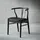 Hammel Furniture Holzstuhl Findahl by Hammel Mette Leder schwarz 2er Set