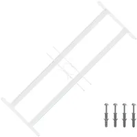 vidaXL Sicherheitsgitter für Fenster mit 2 Querstangen 3 pcs 43-74 cm