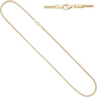 Goldkette JOBO Halsketten Gr. Gelbgold 333, Länge: 50 cm, goldfarben (gelbgold 333) Damen Goldketten Schlangenkette 333 Gold 50 cm 1,9 mm