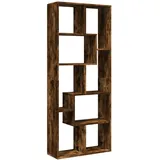 vidaXL Bücherregal 67 x 25 x 161,5 cm Räuchereiche