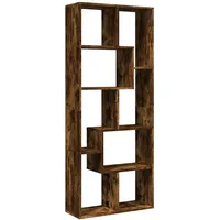 vidaXL Bücherregal 67 x 25 x 161,5 cm Räuchereiche