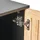 Beliani Badezimmerschrank Miscanti 30 x 170 cm Braun/Bronze