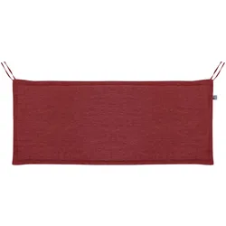 Bank-Auflage Unica 110 x 45 cm Stoff Rot