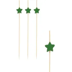 Papstar Star Fingerfood-Spieße 84670 , 1 Packung = 100 Stück, Länge: 12 cm
