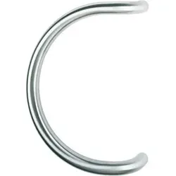 HOPPE HT-Stoßgriff E5310,Halbkreis L330, Durchmesser 30 Edelstahl matt