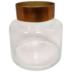 Vase Shiny mit Goldrand