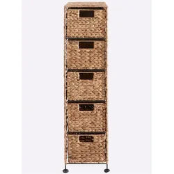 Kommode HEINE HOME, beige (natur), B:27cm H:93cm T:42cm, Metall, Sideboards