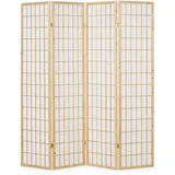 Homestyle4u Paravent Braun, Holz, 176x175x2 cm Wohnzimmer, Raumteiler - Paravents, Paravents