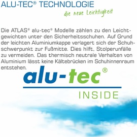 Atlas knöchelhoher Sicherheitsschuh ALU-TEC 735 XP ESD S3, Weite 10 Größe 42