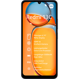 Xiaomi Redmi 13C 4G 4 GB RAM 128 GB midnight black