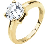 Elli PREMIUM Solitärring Zirkonia 375 Gelbgold Geschenkidee Ringe Damen