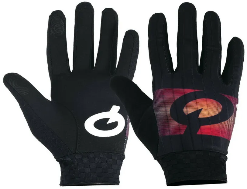 PROLOGO Handschuhe Faded Long Fingers | schwarz / orange