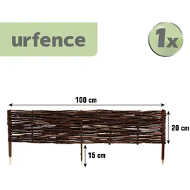 urfence Beeteinfassung Weide 100 x 20 cm