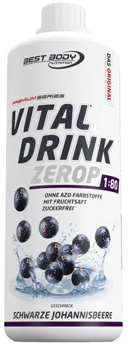 Best Body Nutrition - Vital Drink Zerop - 1000ml Geschmacksrichtung Himbeere