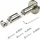 LIEDECO Gardinenstangenhalter LIEDECO "Kombiträger, Träger 2-läufig "France" Gr. 1, silber (edelstahlfarben), L:12cm, Gardinenstangenhalterungen, Halter, Träger für Stangen, Rohre 20 mm