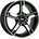 7x17 ET 35 4/100 Alufelge Schwarz