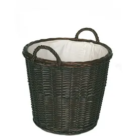 Lienbacher Kaminholzkorb Holz 41 x 44 cm Schwarz