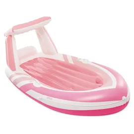 Intex Pink Paradise Boat (244x97x114cm) mit Haltegriffen und Getränkehaltern