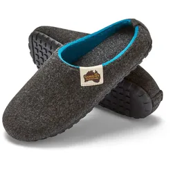 Gumbies Hausschuhe Slipper charcoalgrau/türkis