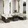 vidaXL Garten-Lounge-Set 11-tlg. braun