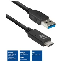 Act USB-A auf USB-C 1 m Schwarz